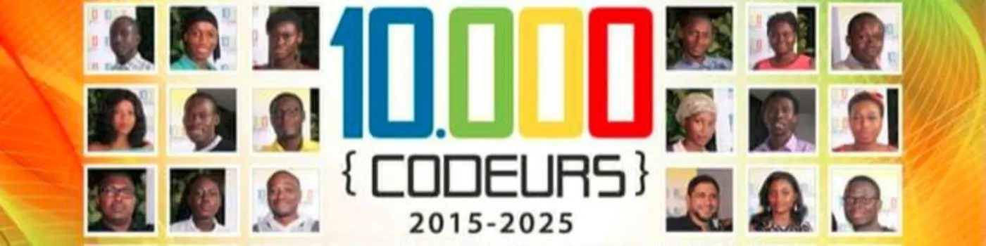 Bannière du programme 10.000 Codeurs, 2015-2025