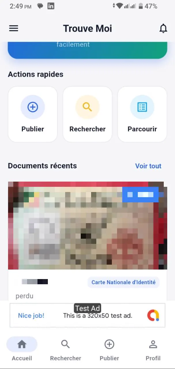Capture d'écran de Trouve Moi